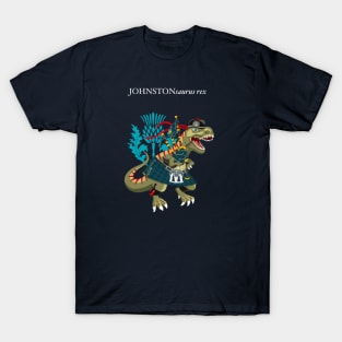 Clanosaurus Rex Johnstonsaurus rex Plaid Johnston Scotland Ireland Family Tartan T-Shirt